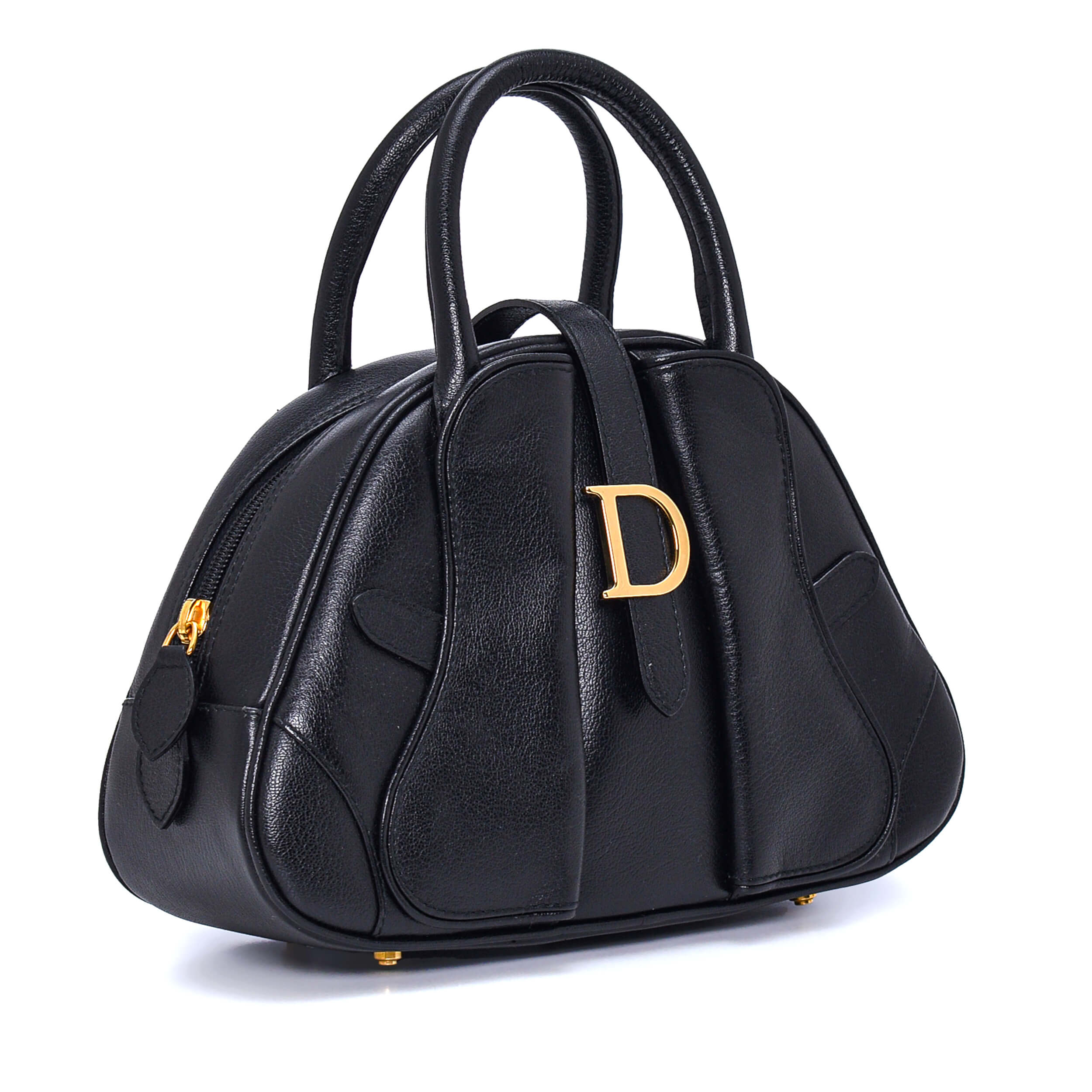 Christian Dior - Black Leather Limited Edition Bowler Bag